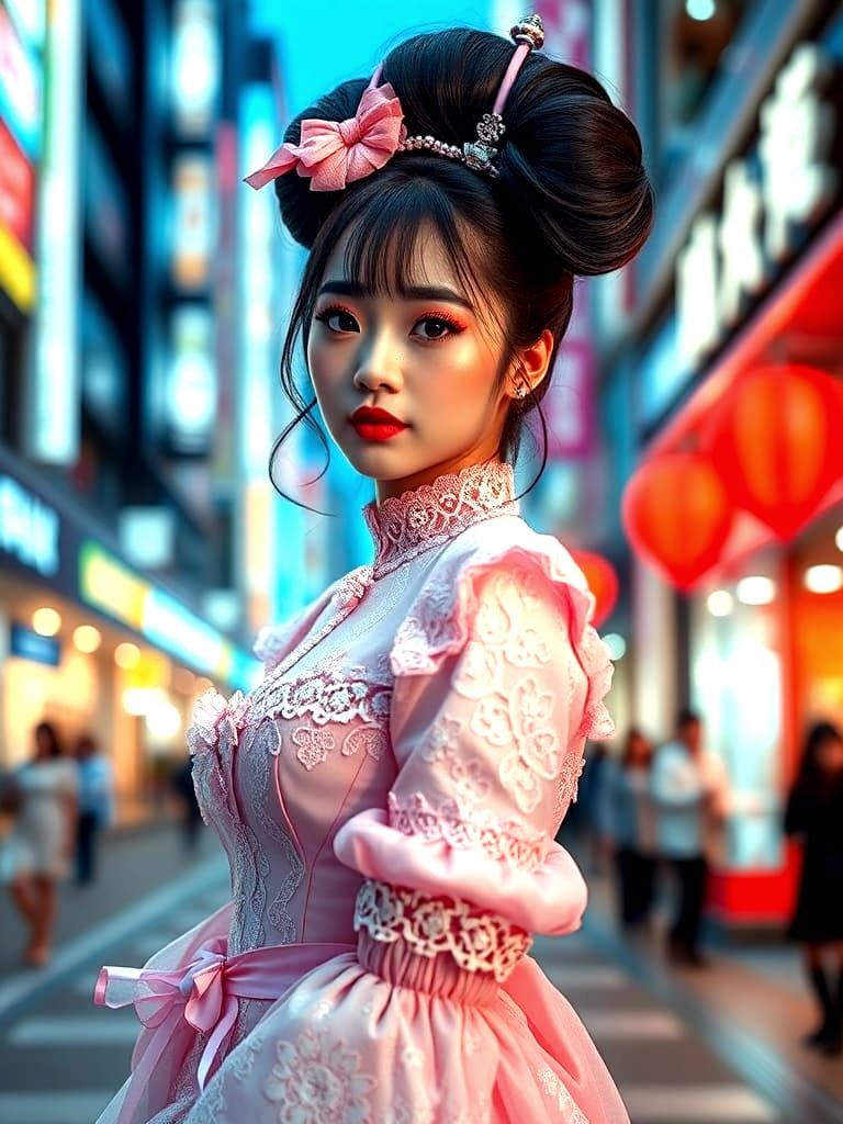 Street photography, Hime Gyaru fashion style