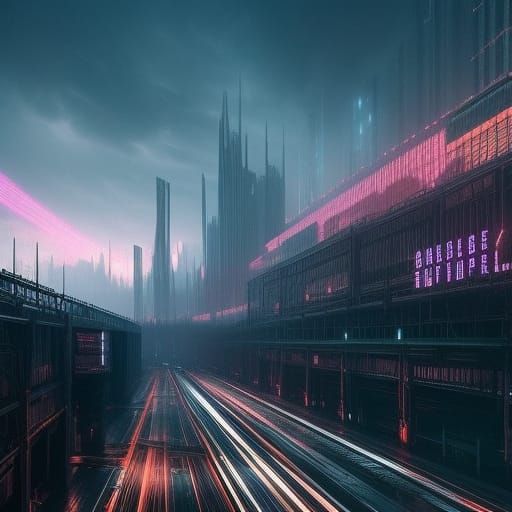 Mega Multilane highway to dystopian 2040