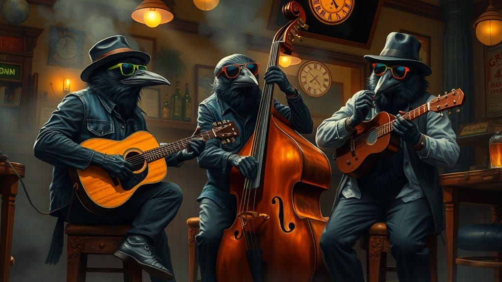 Surreal Blues Band Rocks Seedy Joint with Dark Style