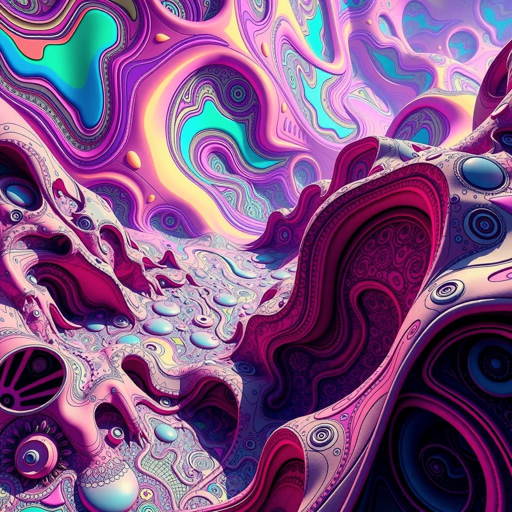 Vibrant Fractal Cosmos Unfolds