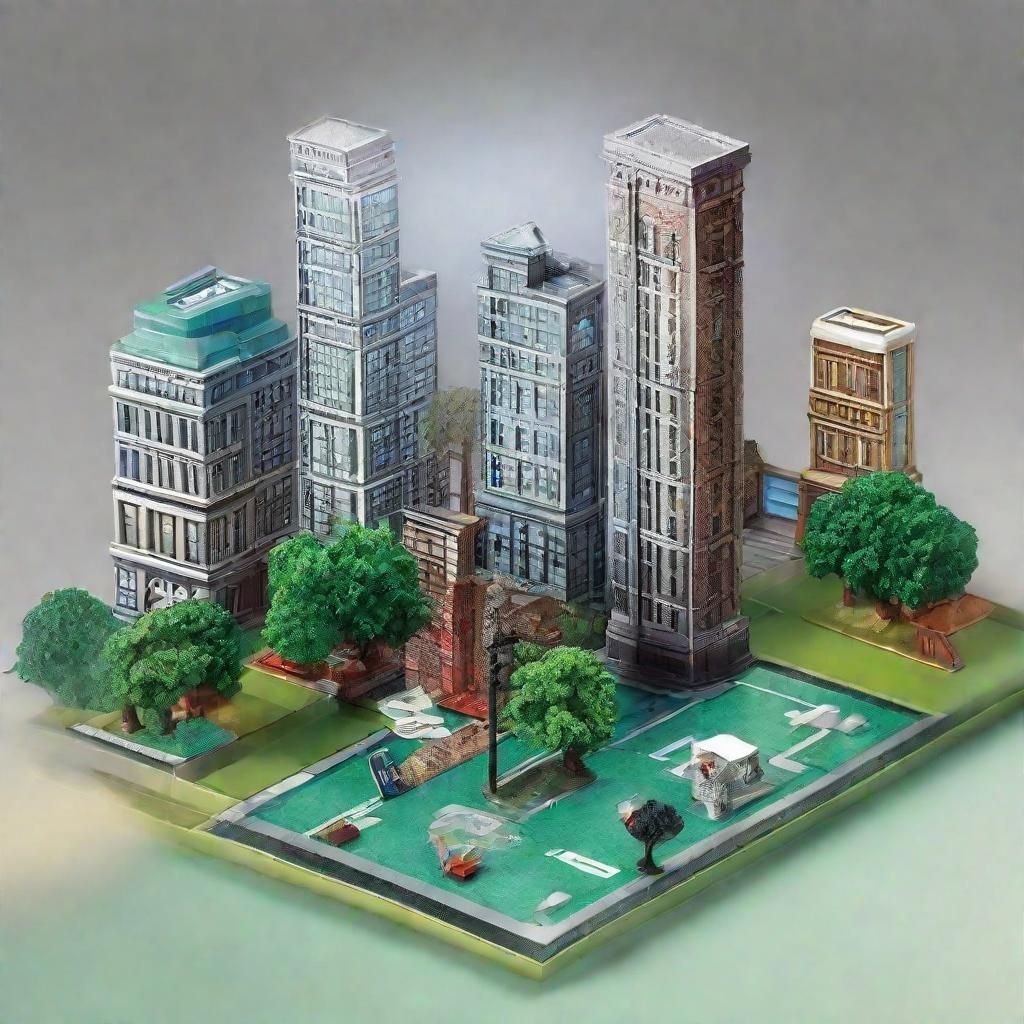 Monopoly Game Piece on Park Place