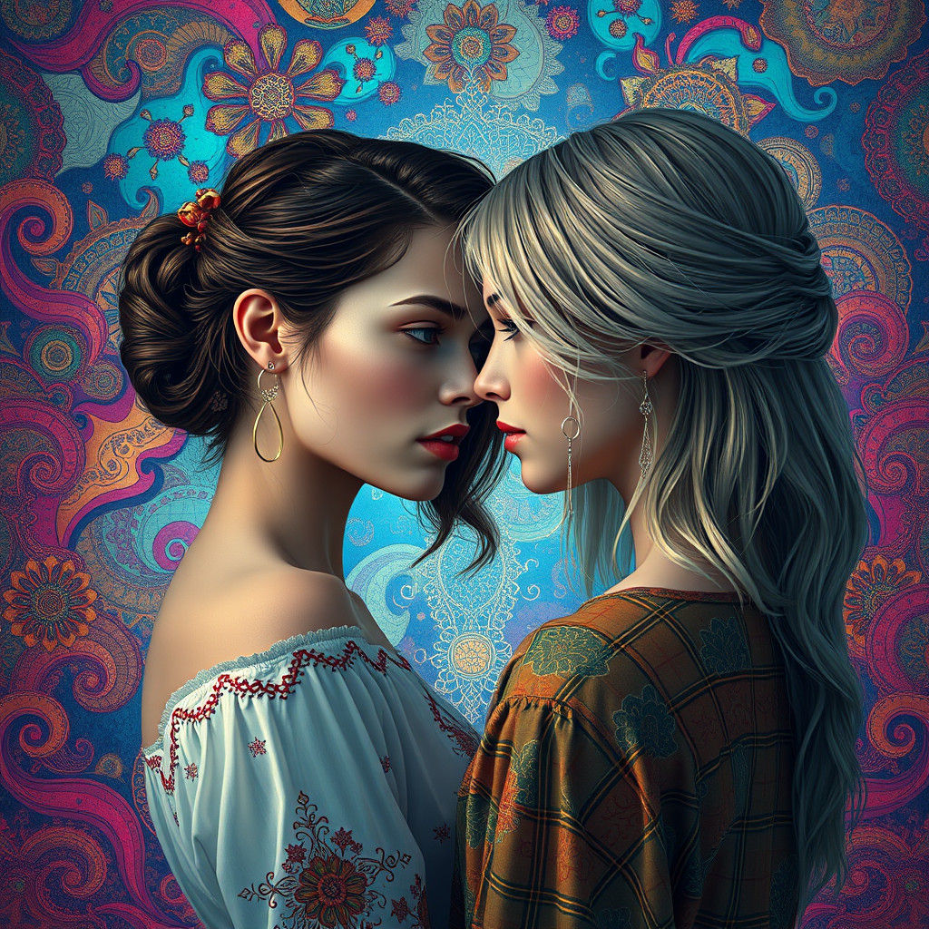 Dreamlike Confrontation: A Matte Painting in 8k