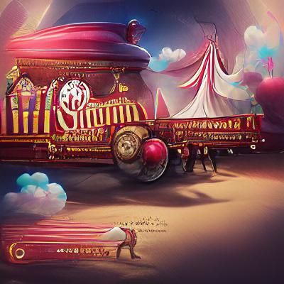 Colorful Parade with Elaborate Floats