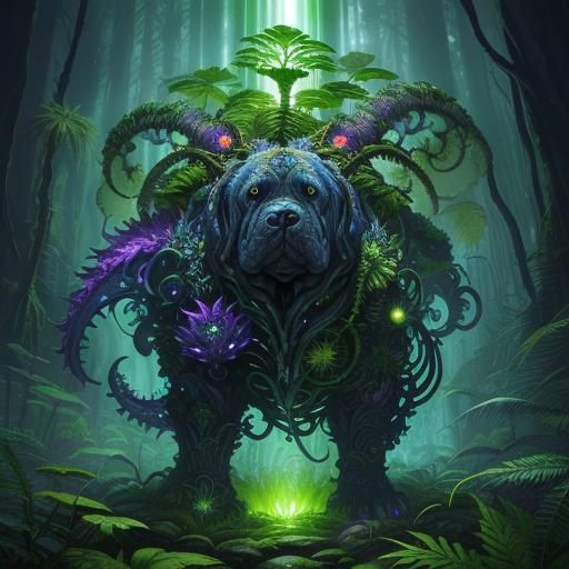 Mastiff and Fern Merge in Biomechanical Forest