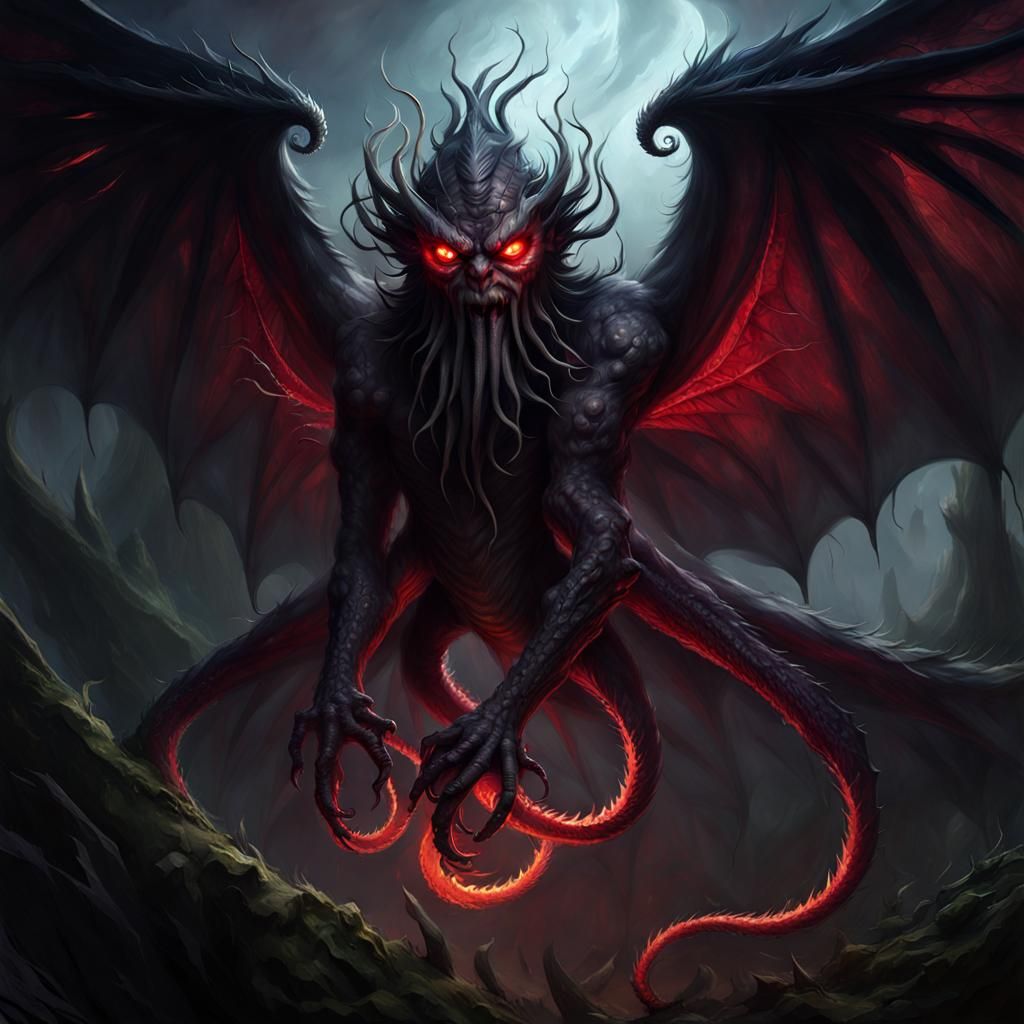 Winged demon