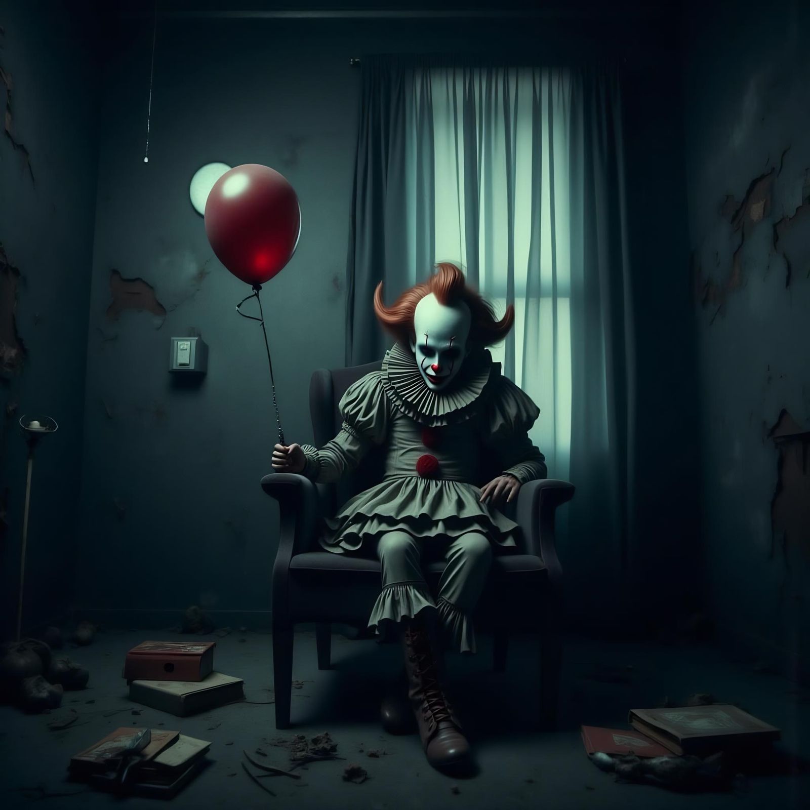 Nightmarish Hybrid: Pennywise Xenomorph in Child's Room