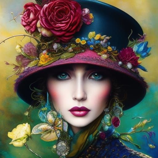 Doormouse in Fancy Hat: Cottagecore Masterpiece