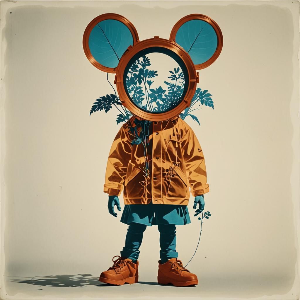 Idyllic Plant Scene in Photogram Style