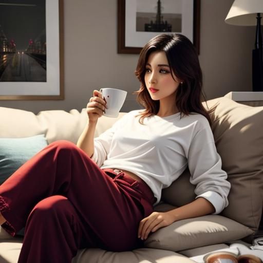 Relaxing Sunday Morning with Coffee