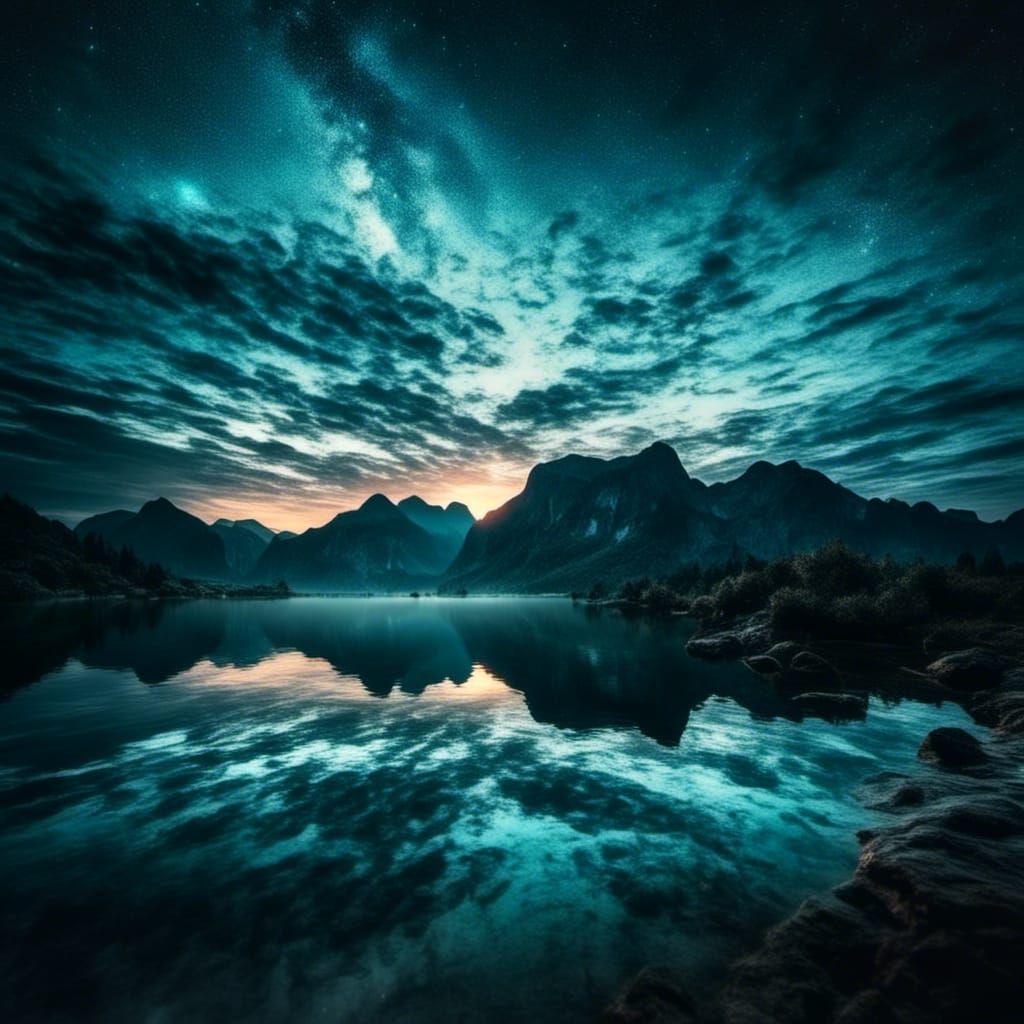 Illuminated AI-Generated Image