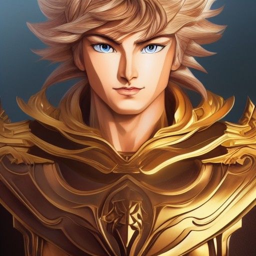 Saint Seiya Hyoga Portrait in Hyperdetailed Style