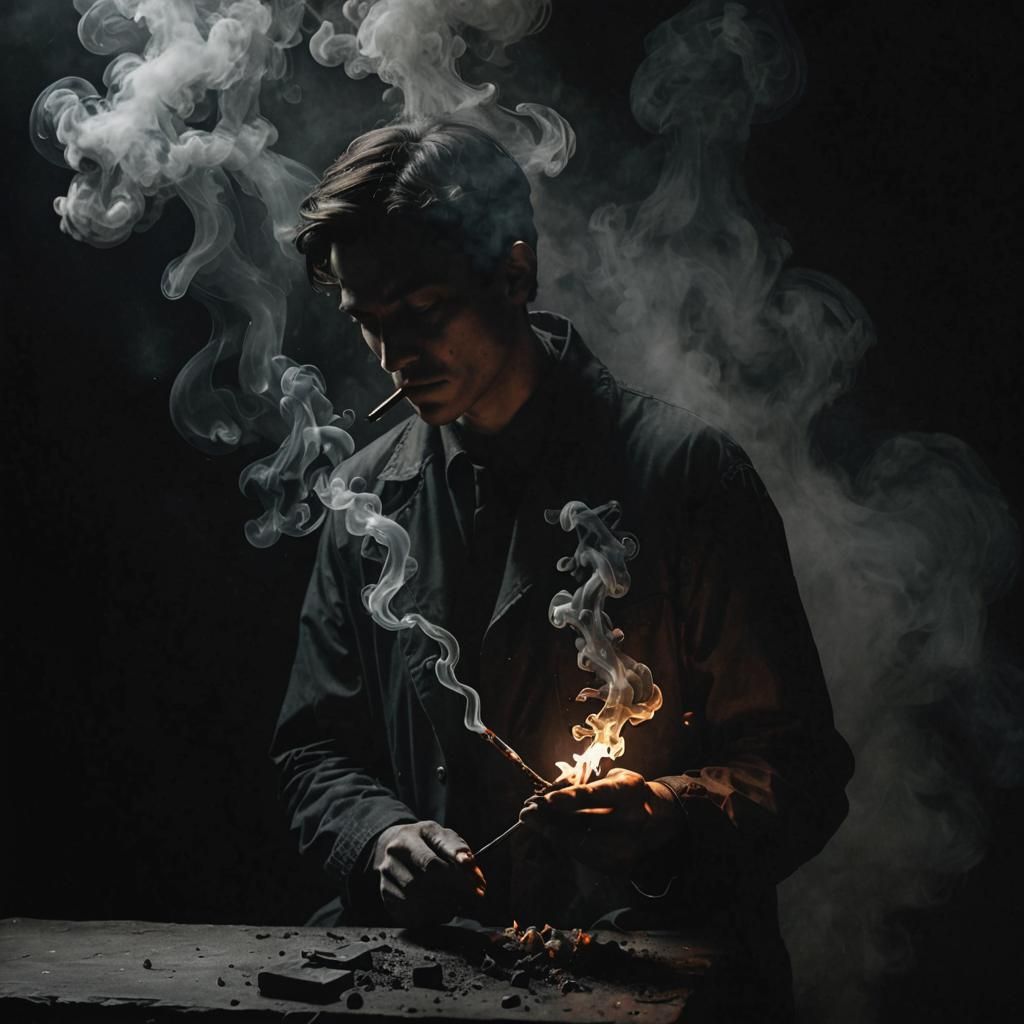 Eerie Liminal Space with Dark Shadows