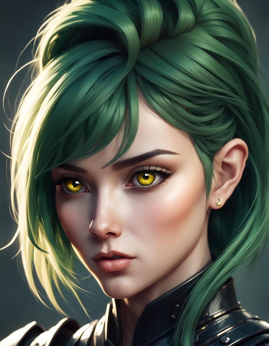 Dark Fantasy Artificer Portrait in Hyperrealism Style