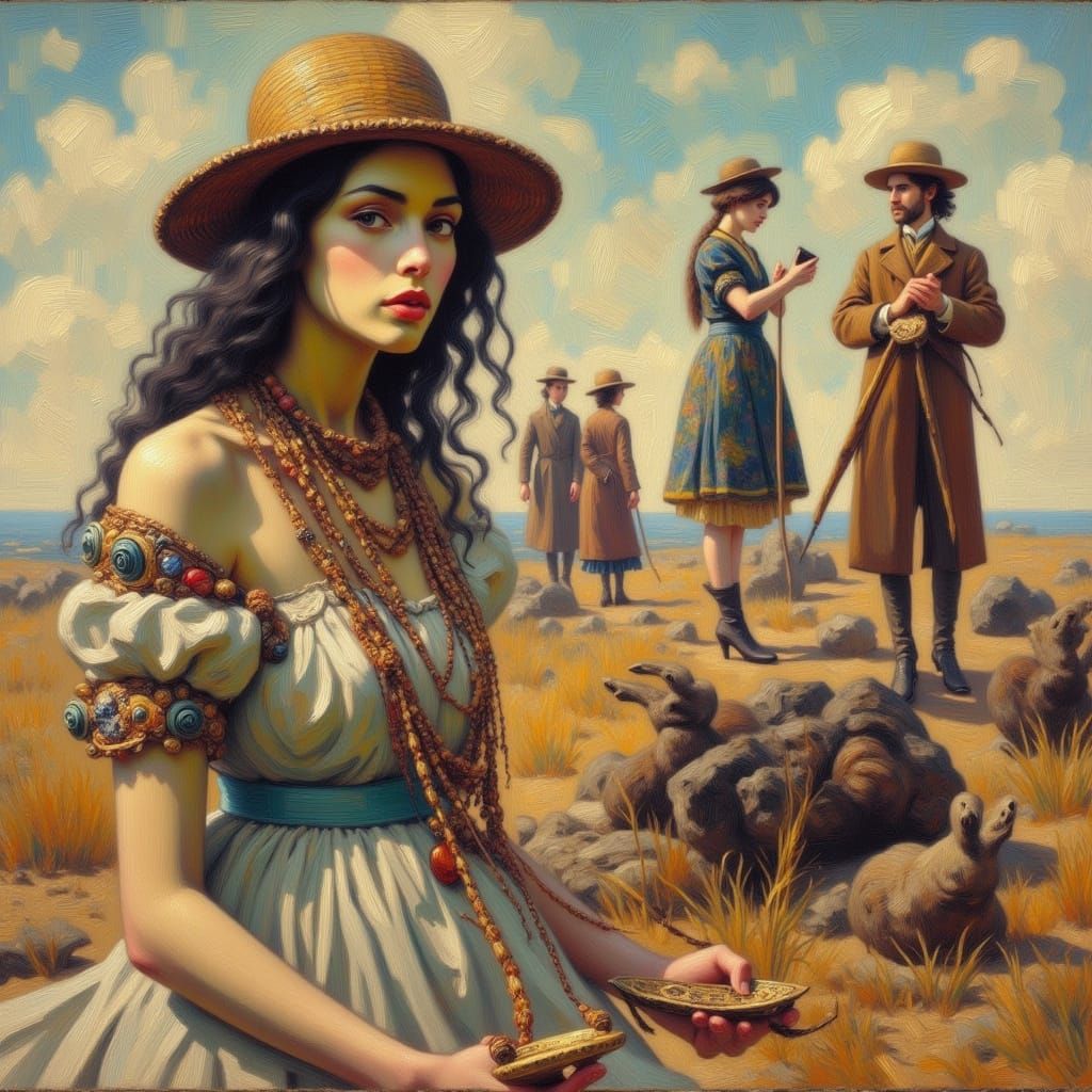 Fashion Models Unearth History in Archaeological Dig