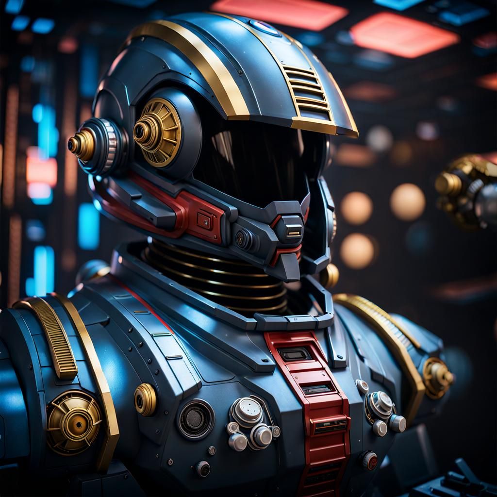 Cosmic Battleship Yamato in Nebula, Hyperrealistic 3D Render