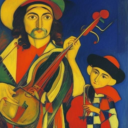 Psychedelic Orchestra with Turkish Drum, Retro Style