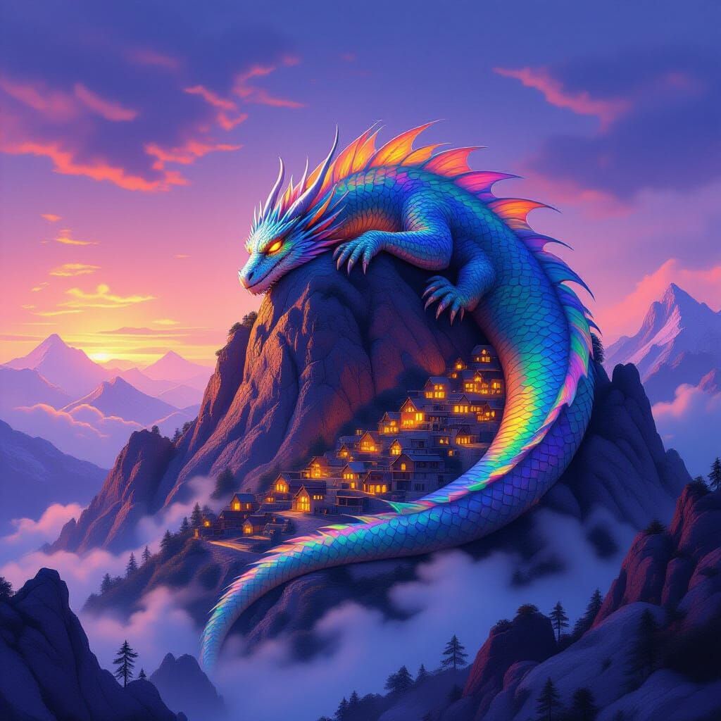 Ancient Dragon Guards Hidden Mountain Village
