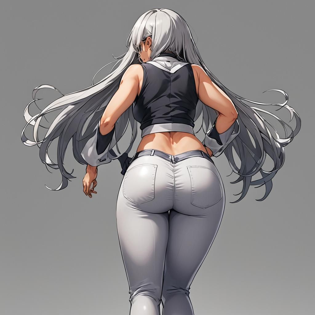 Stylized Anime Girl in Manga Key Visual Style