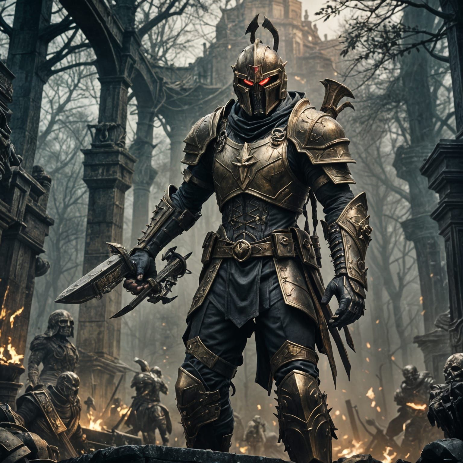 Blood God of War in Gladiator Armor