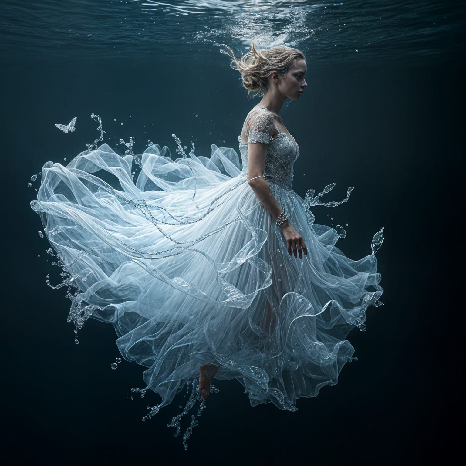 Hyperrealistic Water Dress II