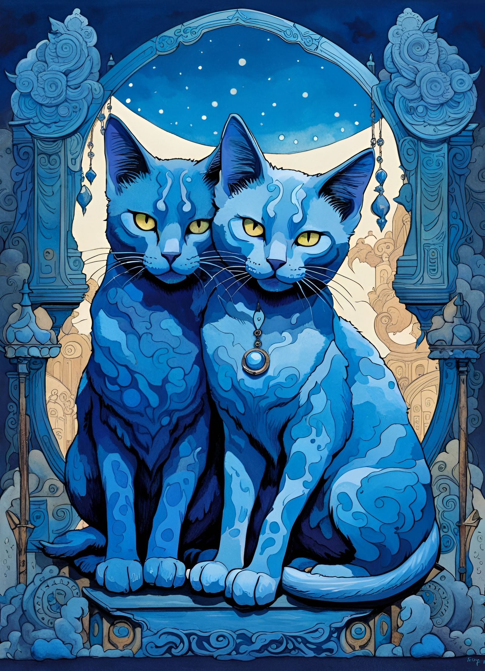 Azure aristo-cats