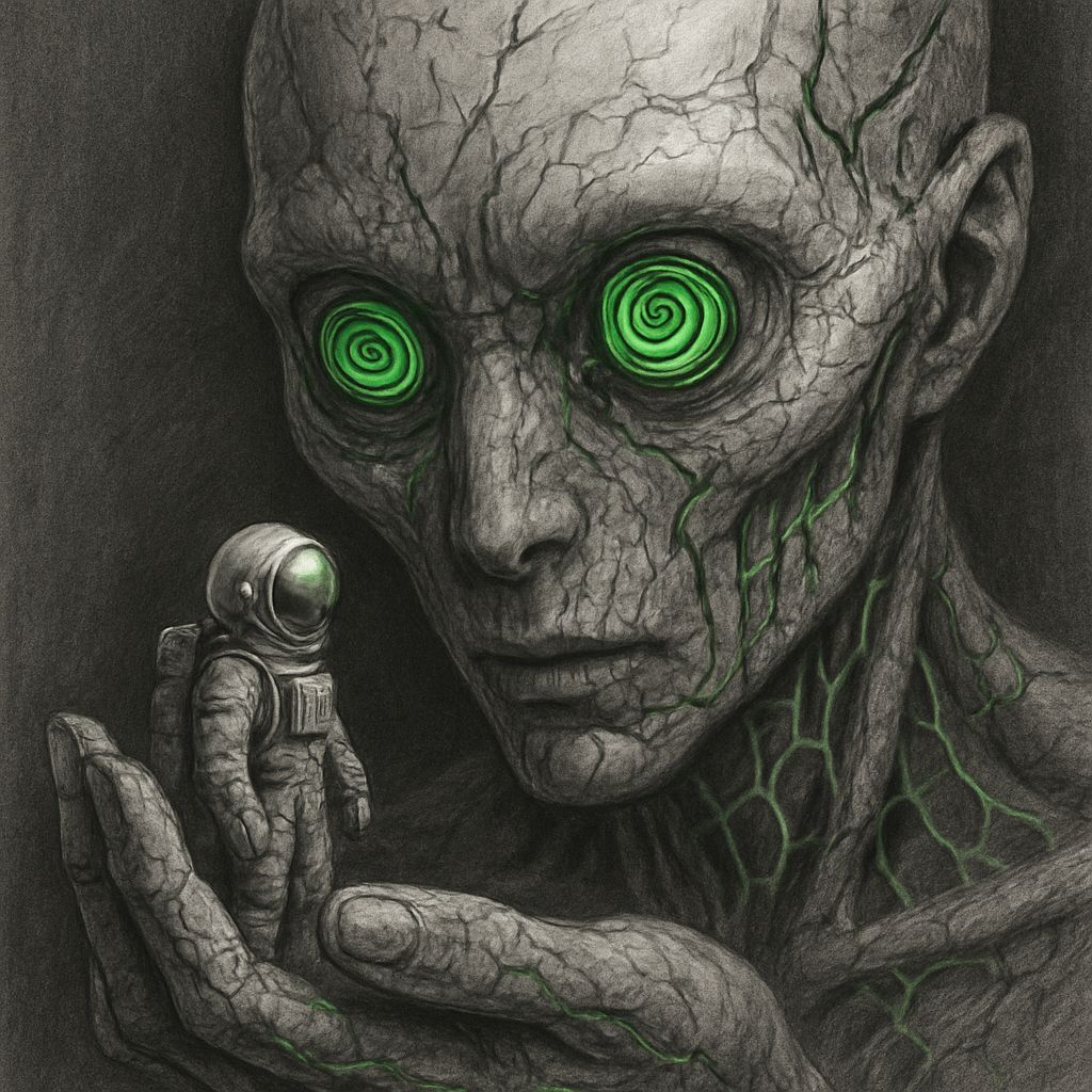 Surreal Encounter of Alien and Astronaut in Hyper-Realistic ...