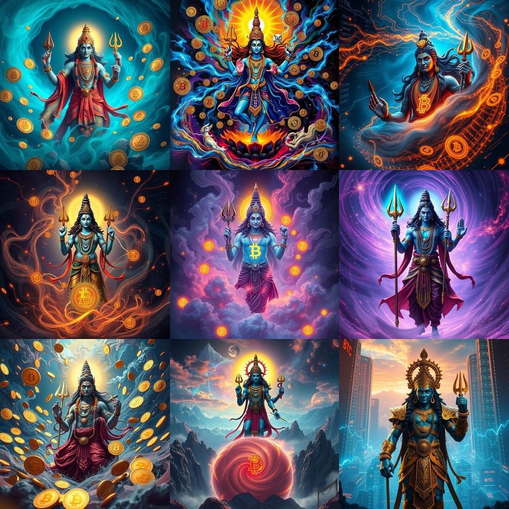 Surreal Futurescape of SHIVA and BTC