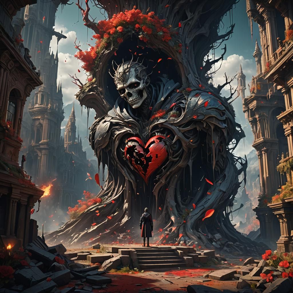 Heartbreak in Detailed Matte Fantasy Concept Art