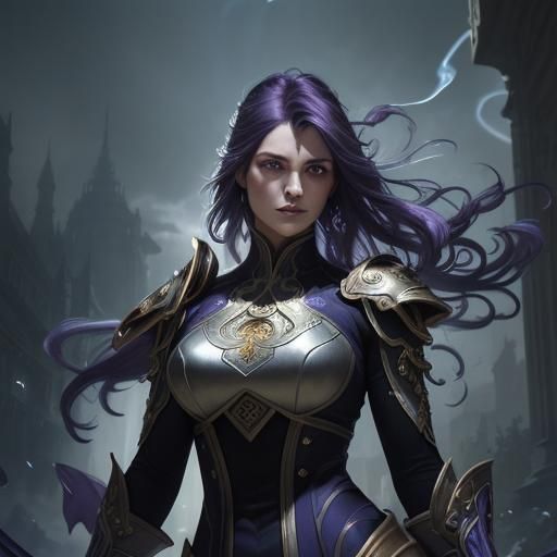 Yuan-ti Pureblood Wielding Psi-Blades in Art Nouveau Style