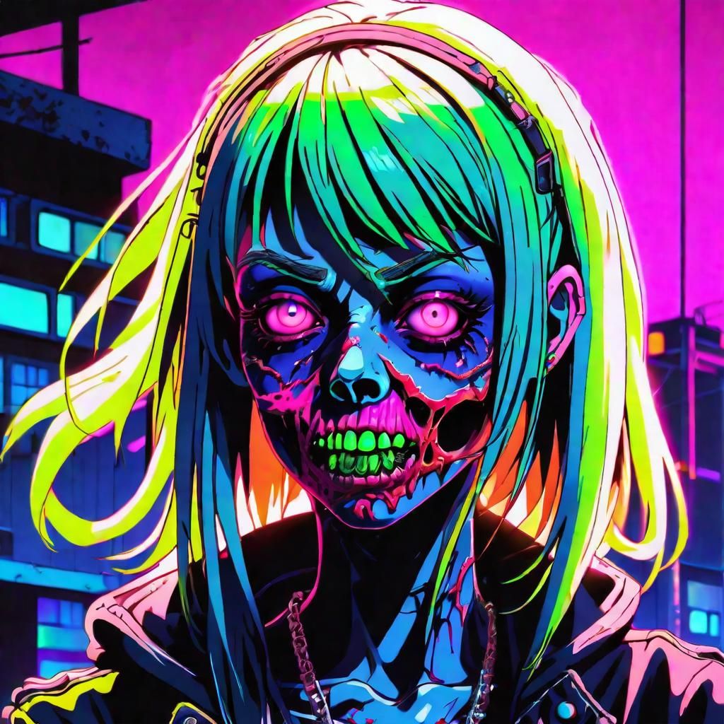 Neon zombie
