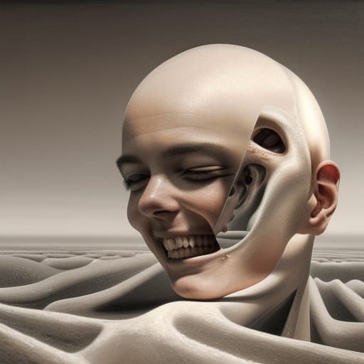 Surreal Hyperrealistic Fantasy with Sepia Tones