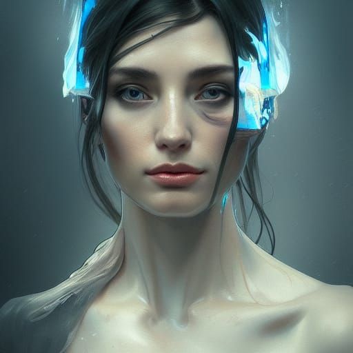 Detailed Portrait of Demonic Face in Hyperreal Style