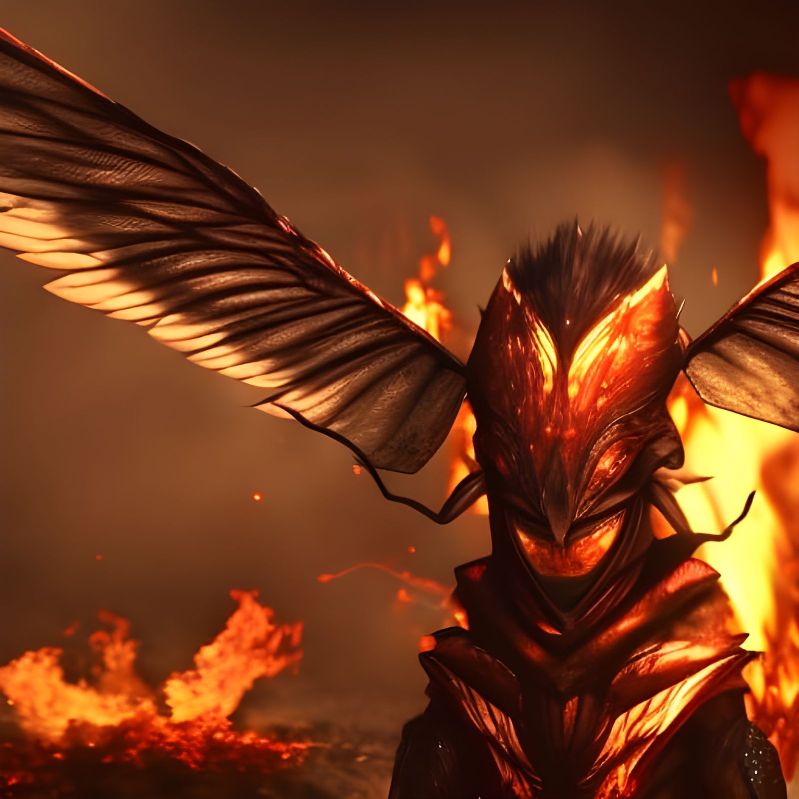 My, my, those eyes like fire, I'm a winged insect, you're a funeral pyre