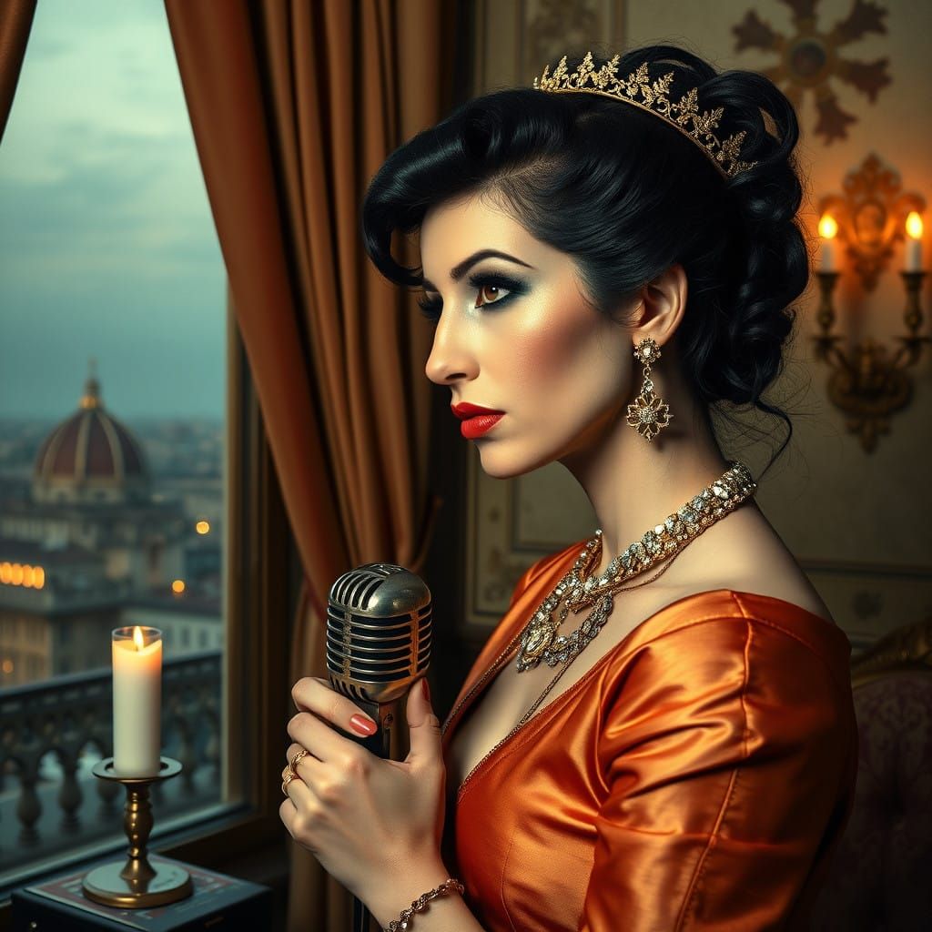 A Regal Lady in Renaissance Splendor