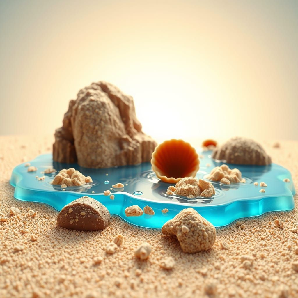 Edible Paradise in Vibrant Blue