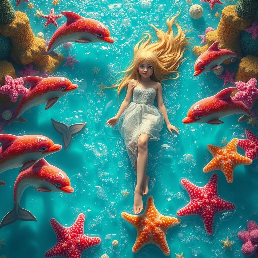 Soda Sea Dreamscape with Candy Creatures