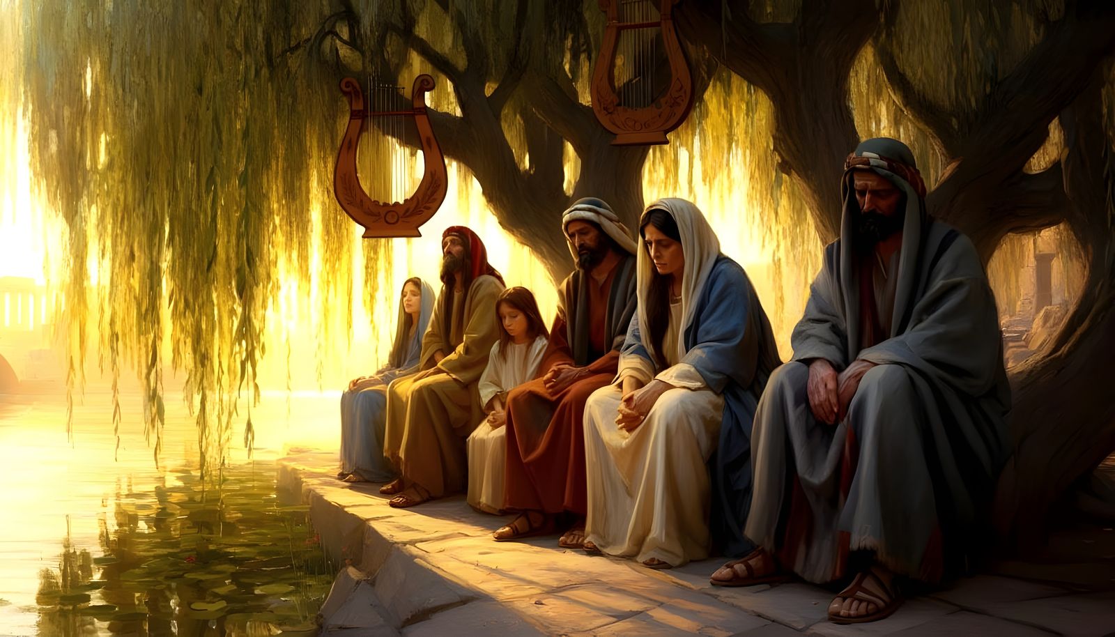 Mournful Hebrews by Babylon's Rivers