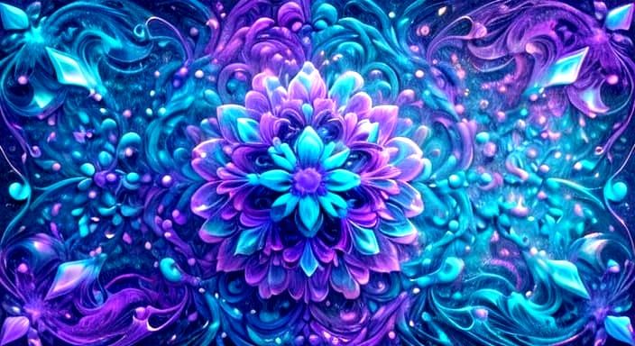 Celestial Turquoise Dreamscape in Vibrant Laminar Flow