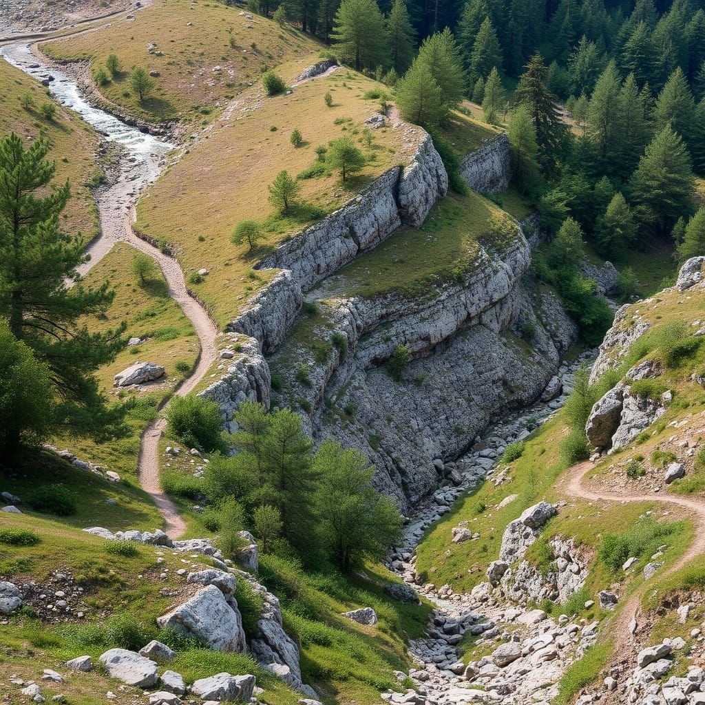 Landscape Scene in Vibrant Colors