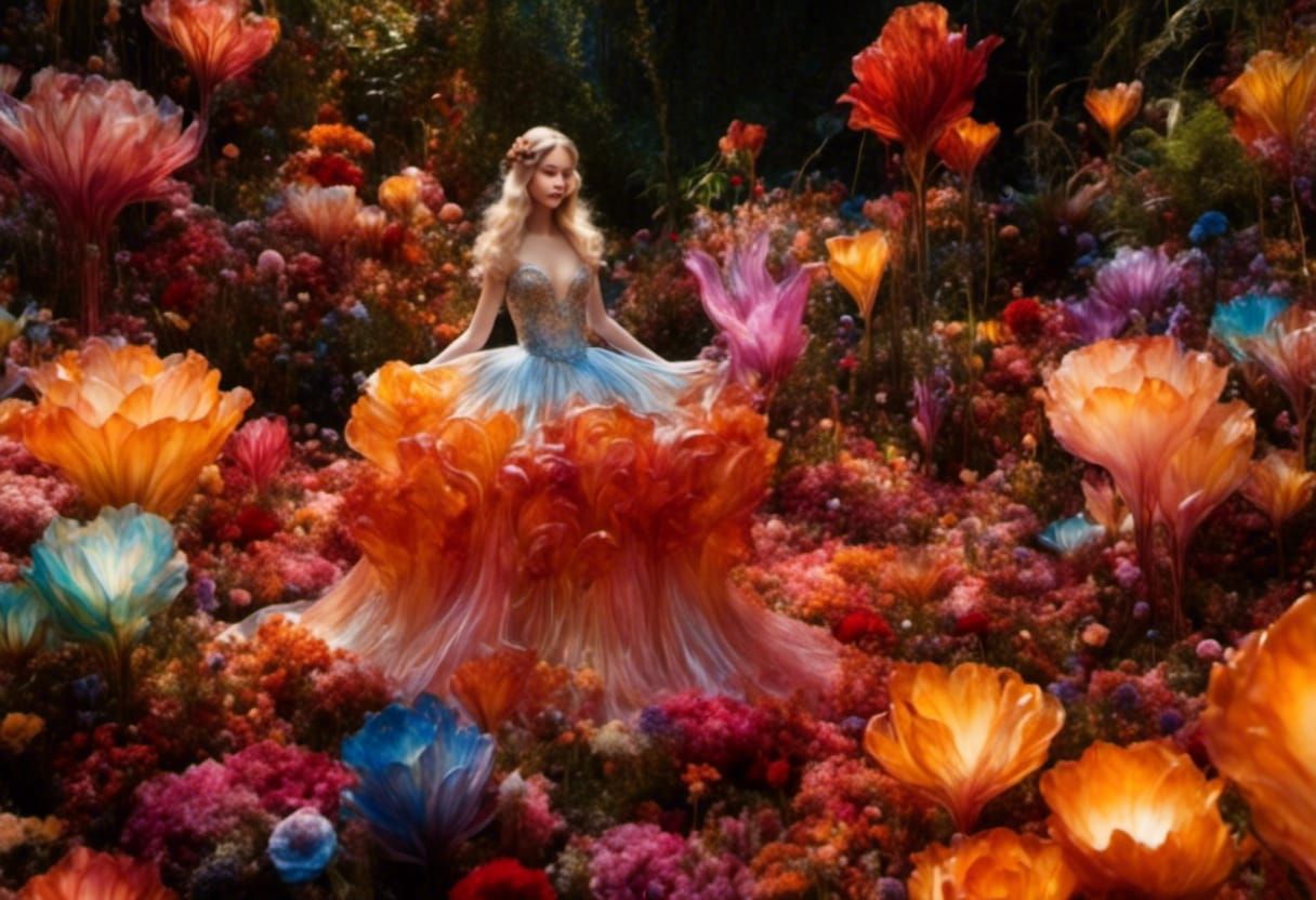 Enchanting Glass Landscape of a Wonderland