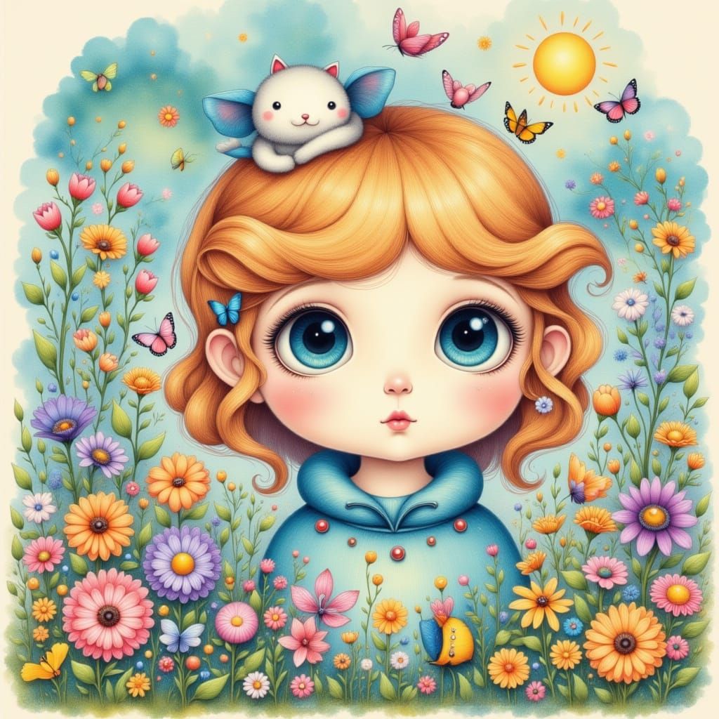 Expressive children’s storybook illustration