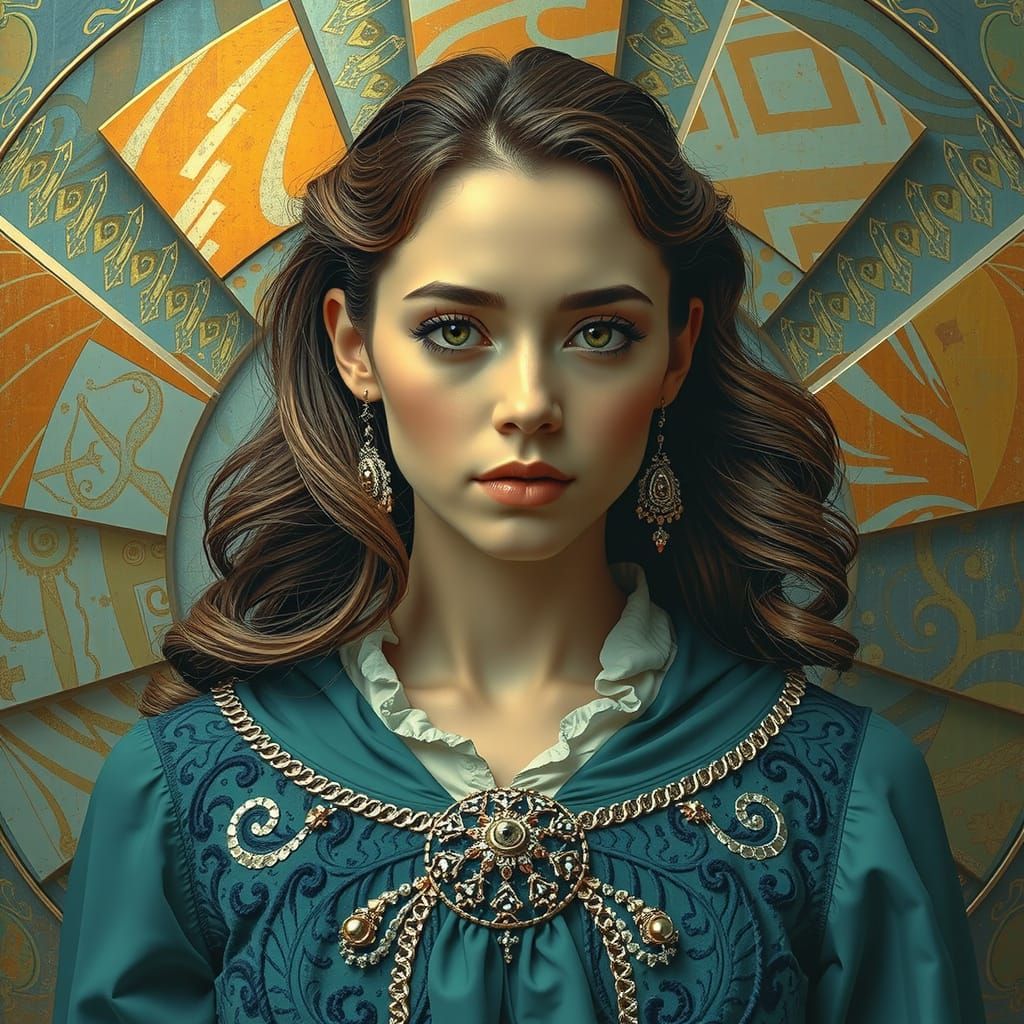 Psychedelic 3D Kaleidoscope in Hyperrealism