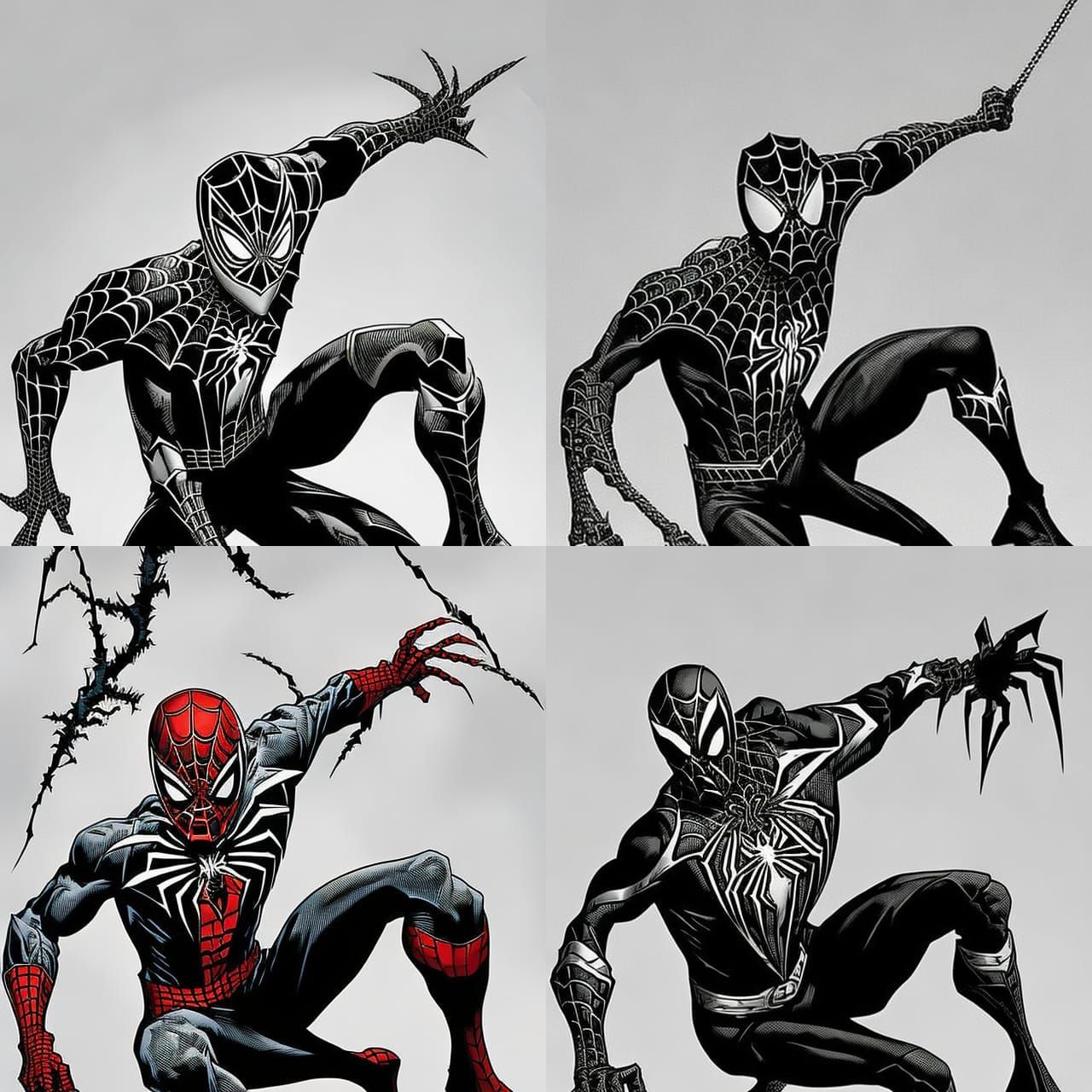 Spider-Man in Ink Punk Urban Art Style