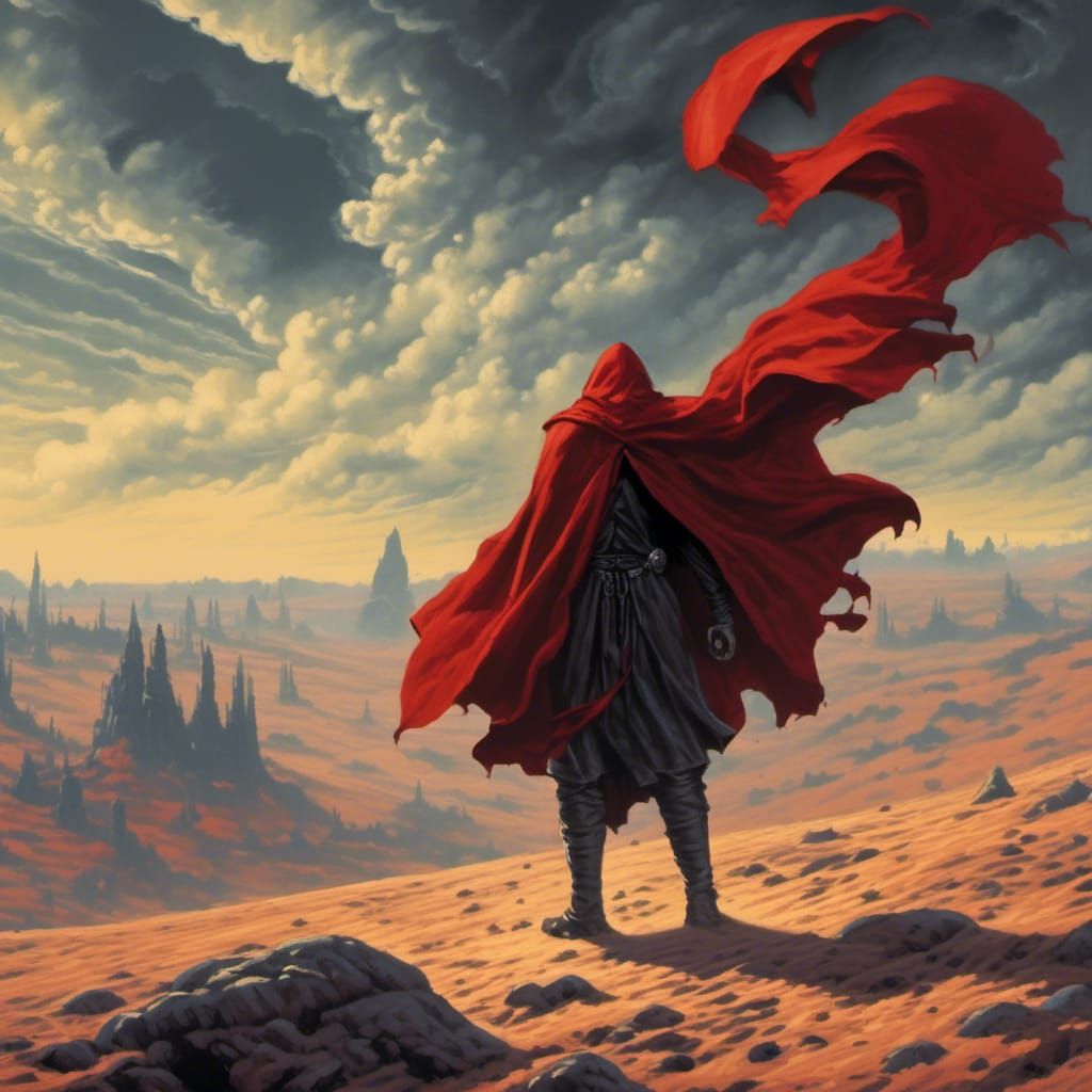 Mysterious Reborn Barbarian in Dark Cloak