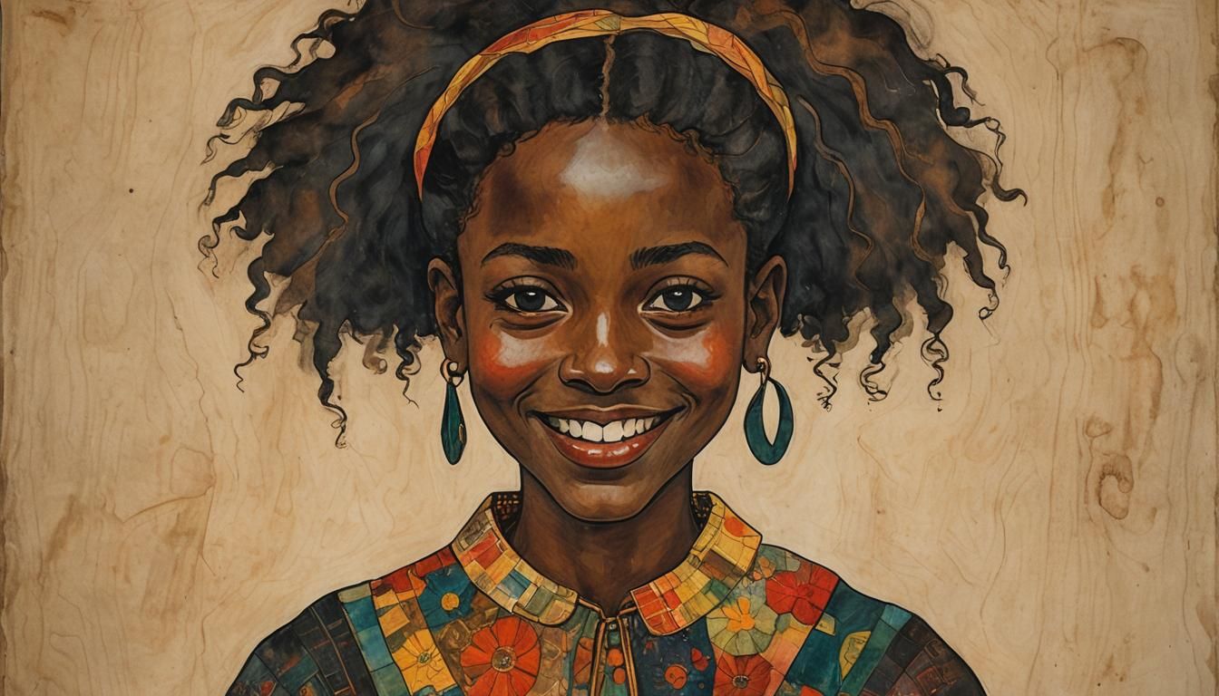 Dreamlike Portrait of Girl in Surreal Style