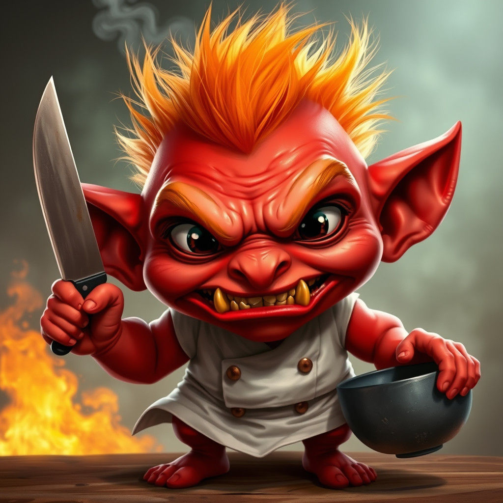 A 3d cartoon rendered image of Bobby Flay as a chibi style g...