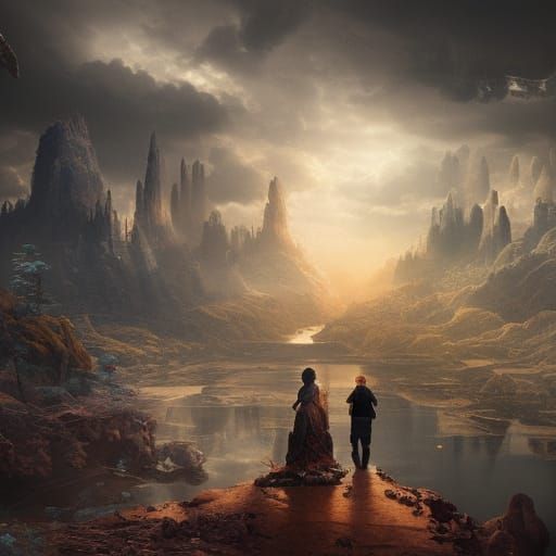 Dramatic Cinematic Digital Matte Painting