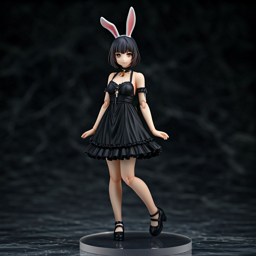 Thai Rabbit Ear Woman Collectible Figure in Diorama