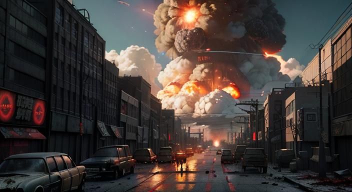 Zombie Apocalypse in Raccoon City: 3D Anime Art