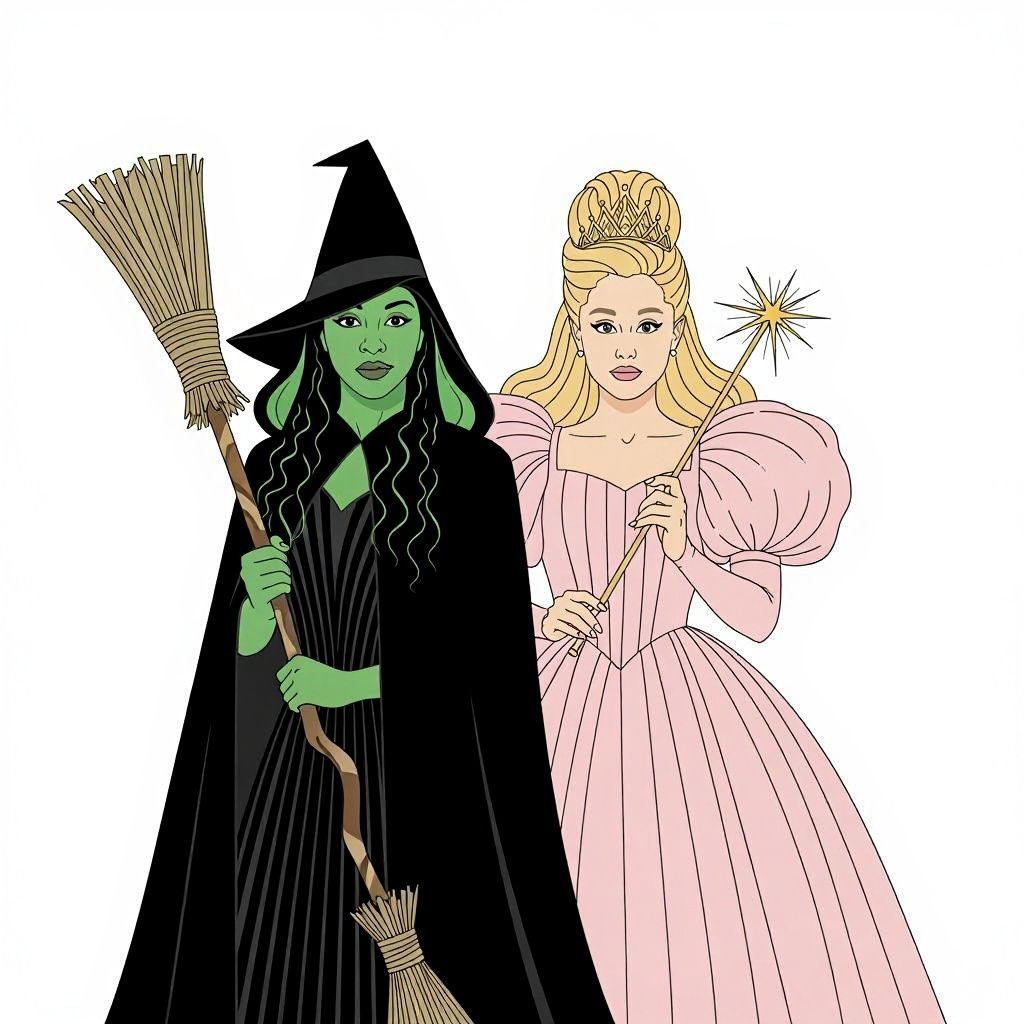 Art Deco Movie Poster: Wicked